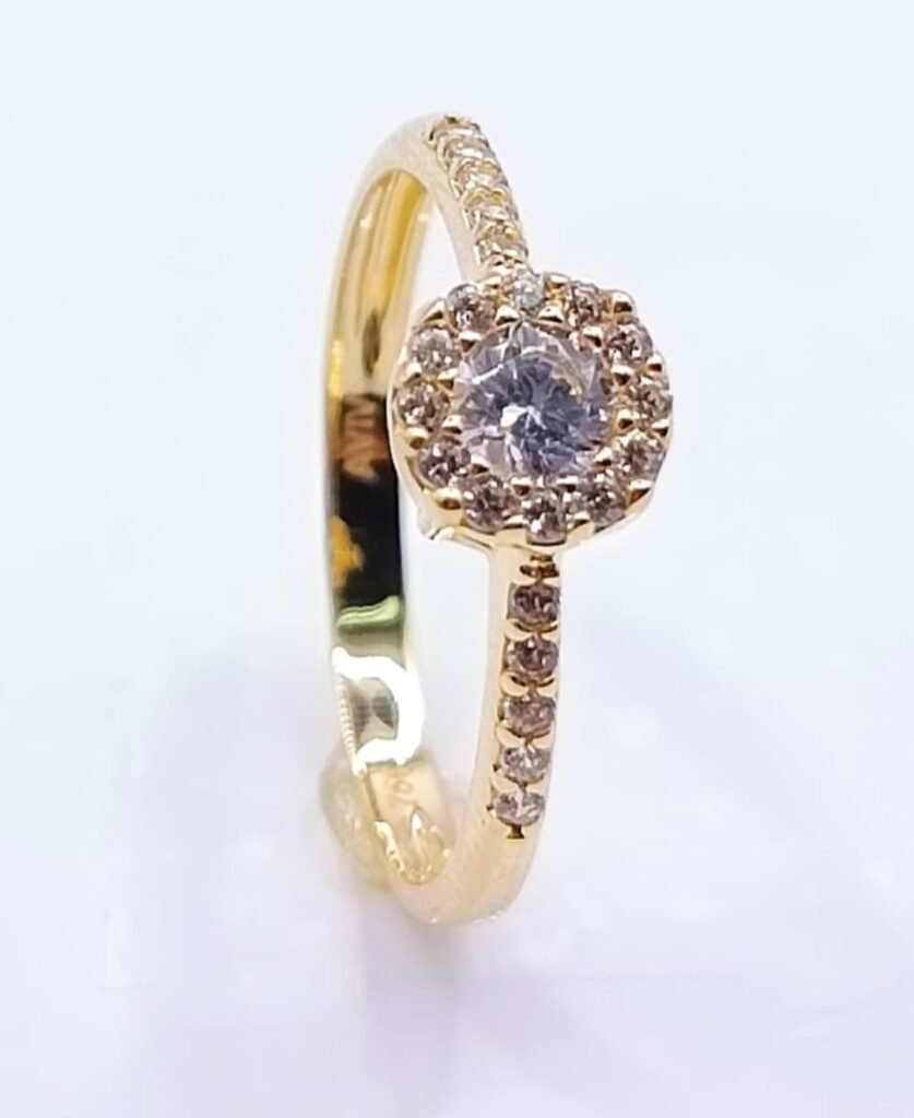 Anillo compromiso solitario